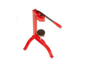 Heavy-duty red bottle capping machine