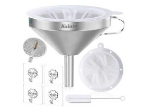Stainless steel funnel set with accessories