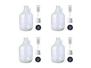 Fermentation equipment with airlocks and lids