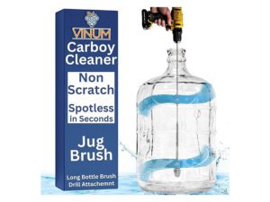 Carboy cleaner with drill attachment