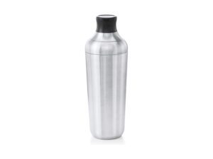 Stainless steel cocktail shaker isolated