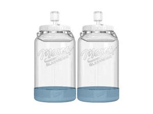 Twin glass jars with spigots
