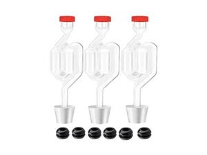 Brewing airlocks with stoppers and seals